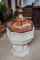 The octagonal 15th century font