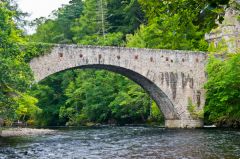 The bridge from river level