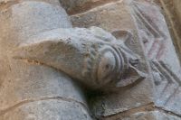 Old Malton Priory, Beak head carving
