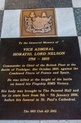 Admiral Nelson memorial, upper Painted Hall