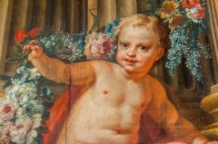 Cherub, upper Painted Hall