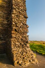 Closeup of the tower wall