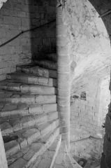 Spiral stairs within the keep