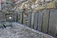 Oronsay Priory, Grave slab collection
