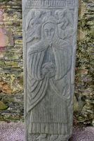 Oronsay Priory, Medieval grave slab