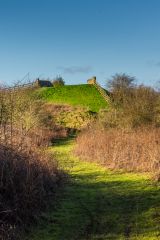 The bridge embankment from the east