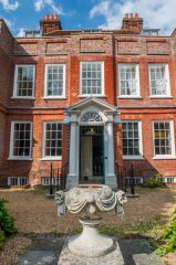 The front entrance facade