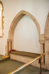 13th century sedilia in the chancel