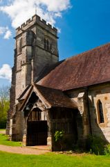 West tower and south porch