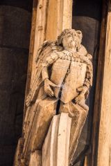 Medieval angel corbel