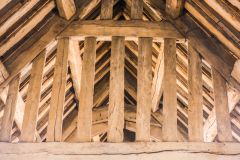 The restored 15th century roof