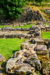 Foundation walls of the 14th century manor house