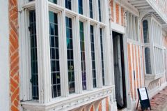 Windows at the front of the house