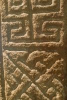 Carving detail, pillar cross