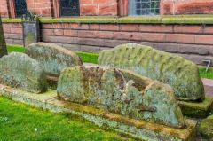The Viking hogback grave markers