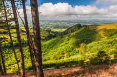 Look down from the hillfort trail
