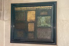 Percy family coffin plates