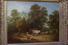 Landscape: Children and Cattle, by Gainsborough in the north gallery
