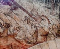 St George and dragon wall painting