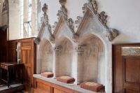 Pickering Church, Sedilia in the chancel