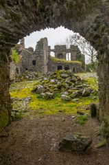 Through the castle gateway