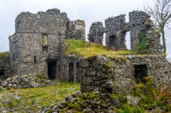 Ruins of the residential block and tower