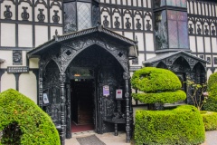 The ornate house entrance