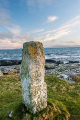 The standing stone at morning