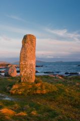 The standing stone at sunset