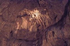 The roof of a cavern chamber