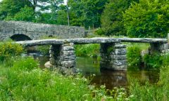 The two Postbridge bridges, medieval and 18th century