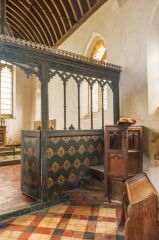 Painted chancel screen
