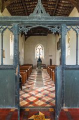 Rear of the chancel screen