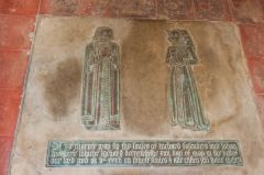 Richard Saunders memorial brass