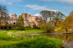 Approaching Powderham Castle