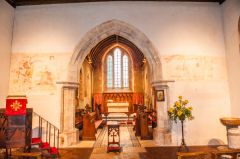 The nave and chancel arch