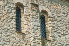 12th century tower windows and buttress