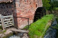 Water wheel and stream