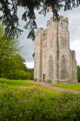 Approaching the tower entrance