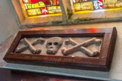 The Blagdon skull and crossed bones panel