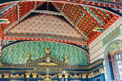 Queens' College, Ornate ceiling in the chapel