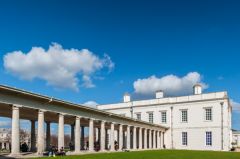 The colonnade passage from the north
