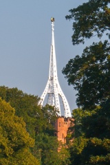 The family mausoleum spire