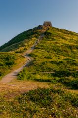 Rame Head Chapel, Through the Iron Age fort to the chapel