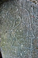 A strange beast carving