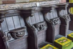 15th century misericords in the chancel