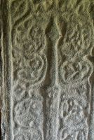 Rodel, St Clements Church, Medieval grave slab 2