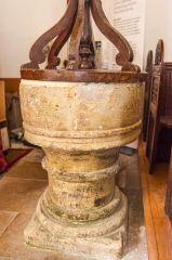 Rollestone, St Andrew's Church, The 13th century font