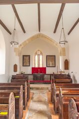 Rollestone, St Andrew's Church, Looking down the nave