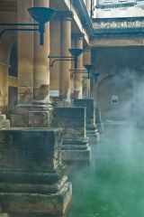 Columns lining the Baths